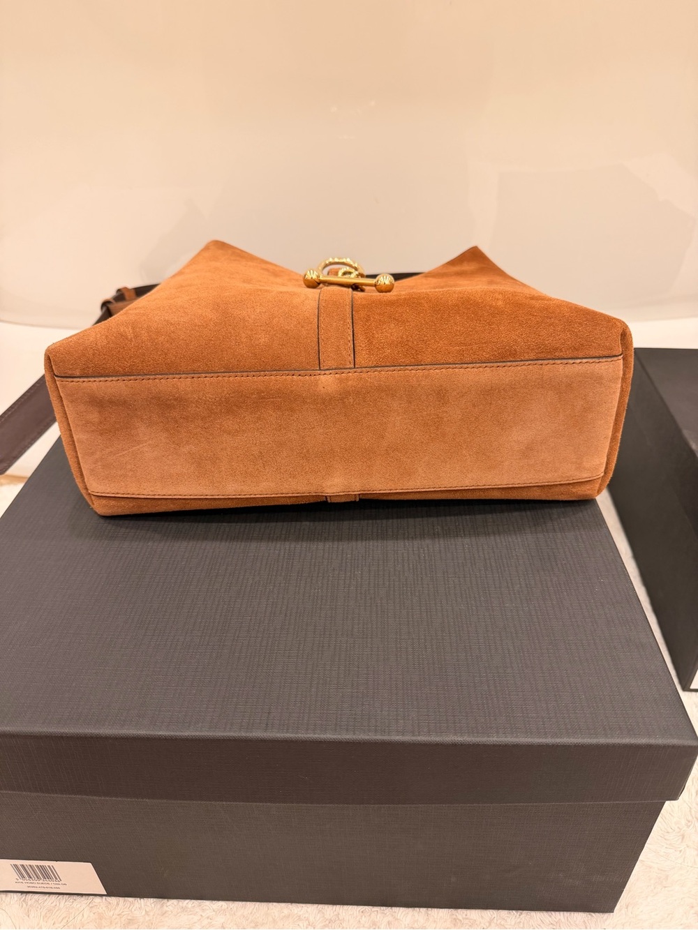 Strathberry Kite Hobo Bag in Tan Suede - Picture 5 of 10